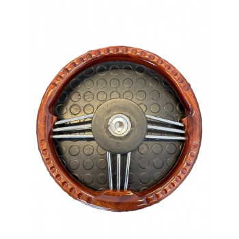 Volante Elite in mogano veniciato ai poliuretani - ø 35 cm